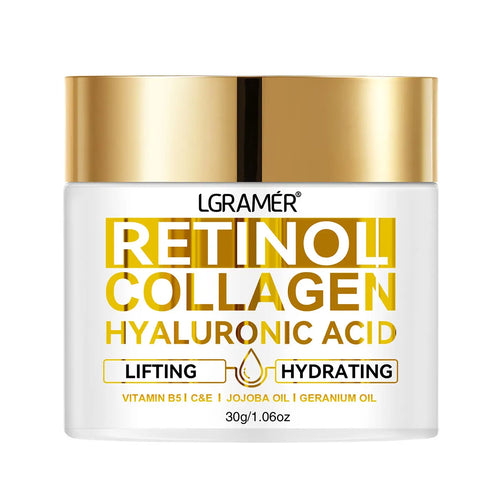 Retinol Face Cream Wrinkle Remover with Collagen Hyaluronic