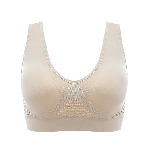 Womens Breathable Sports Vest Bra Shockproof Pad