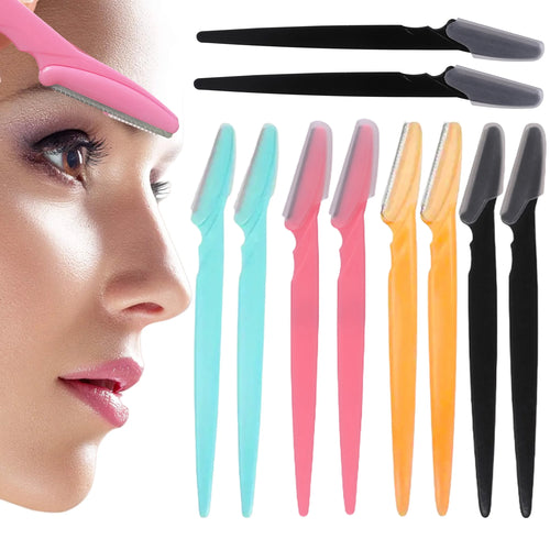 1040Pcs Eyebrow Trimmer Face Blade Shaver Portable