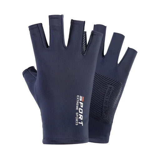 Ice Silk Sunscreen Breathable Half-Finger Gloves