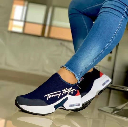 2022 Womens Fashion Casual Breathable Wedge Sneakers