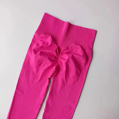 High Waist Seamless Push-Up Yoga Leggings for Women