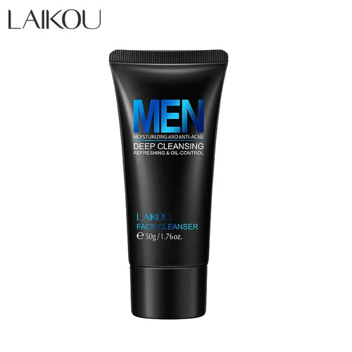 Mens Facial Cleanser Rich Foam Deep Clean for Oily Skin