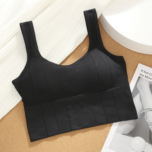Womens Breathable Seamless Sports Bra Fitness Top