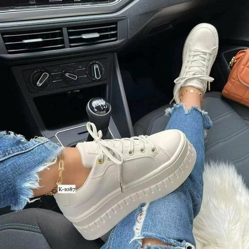 Casual Platform Flat Sneakers for & Women