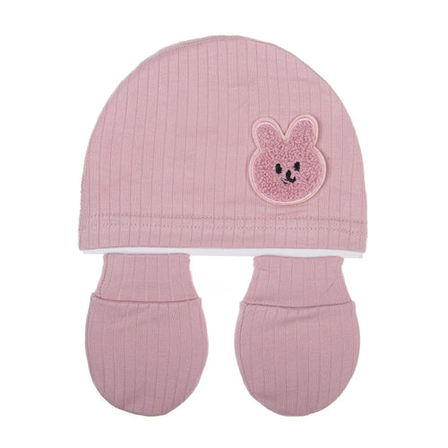 3Pcs Cotton Newborn Set Hats Mittens Foot Covers
