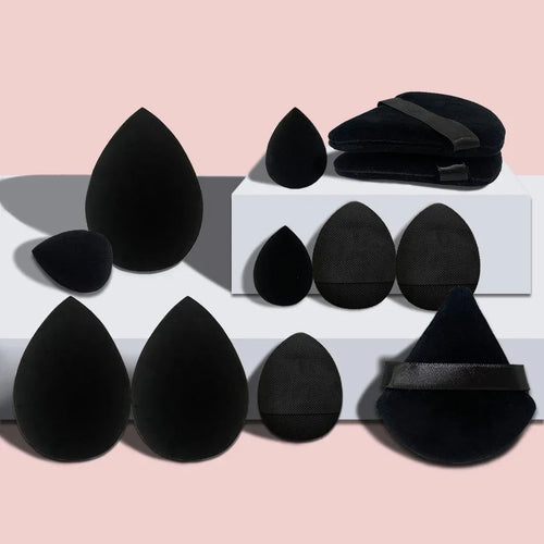 12pcs Makeup Puff Set Small Medium Large Essentials
