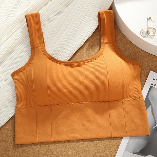 Womens Seamless Sports Bra Beautiful Back Crop
