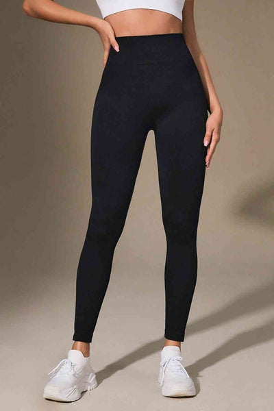 Out of State Wide Waistband Sports Leggings Comfortable Fit