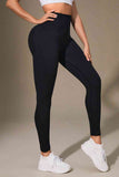 Out of State Wide Waistband Sports Leggings Comfortable Fit