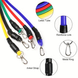 11pcs TPE Resistance Bands Set with Door Anchor