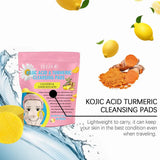 4050pcs Turmeric Kojic Acid Facial Cleansing Pads