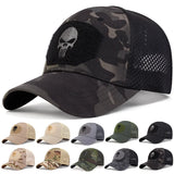 Unisex Skull Embroidered Breathable Baseball Cap