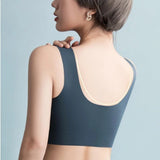 Ice Silk Invisible Womens Seamless Lace Sports Bra