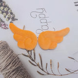 2Pcs Plush Angel Wings DIY Cake Card Cap Accessories