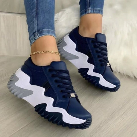 Summer Womens Sneakers  Thick Bottom Canvas Casual Shoes