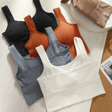 Womens Seamless Sports Bra Beautiful Back Crop