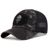 Unisex Skull Embroidered Breathable Baseball Cap
