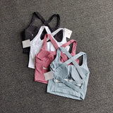Womens Push Up Sports Bra Top Fitness Yoga Underwear