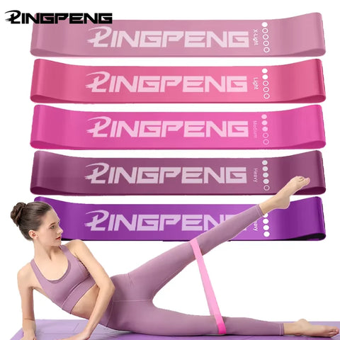 Resistance Loop Exercise Bands Set 5 Levels Elastic