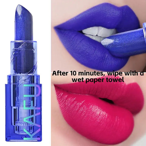 Blue Rose Lipstick Temperature Color Changing lipstic Moisturizing
