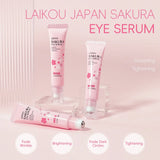 LAIKOU Sakura Eye Serum Roller Massage Hyaluronic Acid Skin Care Eye