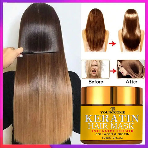 Hair Repair Mask with Biotin Collagen Keratin