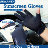 Ice Silk Sunscreen Breathable Half-Finger Gloves