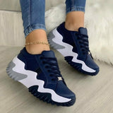 Summer Womens Sneakers  Thick Bottom Canvas Casual Shoes