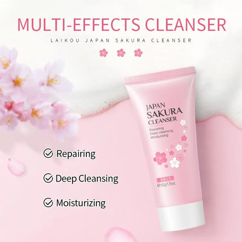 Sakura Cleanser Rich Foam Deep Clean for Oily Skin