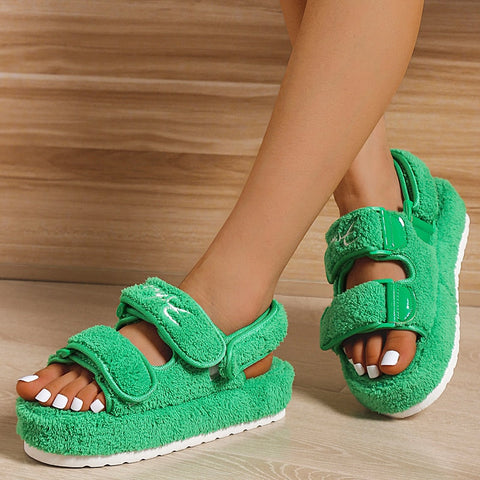 Casual Womens Thick-Bottom Sandals Multi-Color