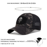 Unisex Skull Embroidered Breathable Baseball Cap