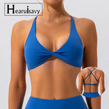 Womens Sexy Cross Back Sports Bra Yoga Running