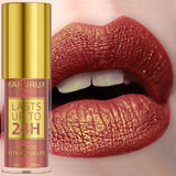 14 Colors Glitter Metallic Lip Glaze Shiny Long Lasting Lip Gloss