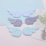 2Pcs Plush Angel Wings DIY Cake Card Cap Accessories