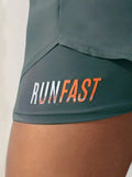 Womens High-Rise Yoga Shorts Elastic Control