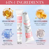 SADOER 4in1 Roll-on Moisturizing Eye Cream Anti Dark Circles Eyes Bags