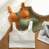 Womens Breathable Seamless Sports Bra Fitness Top