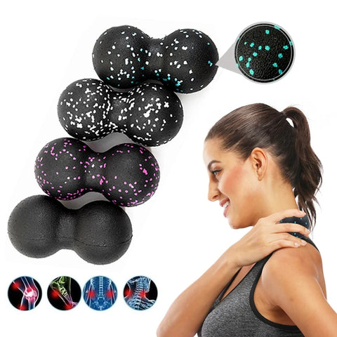 Yoga Peanut Fascia Balls Foam Block Massage Set