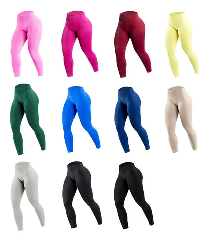 Womens High Waist Yoga Pants Peach Butt Lift