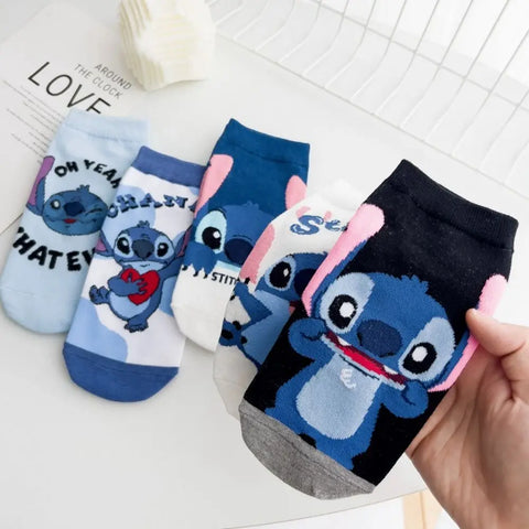 Disney Stitch Cartoon Cotton Socks for Kids