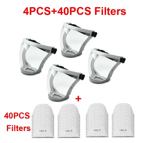 Full Face Shield Mask Transparent Safety Cover