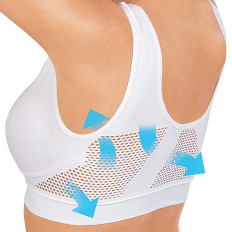 Womens Breathable Sports Vest Bra Shockproof Pad