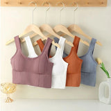Womens Seamless Sports Bra Beautiful Back Crop