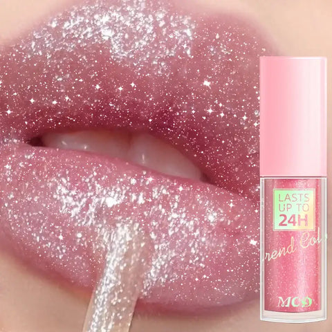18 Colors Glitter 1pcs Lip Glaze Long Lasting Lip Gloss Waterproof