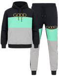 Good Vibes Gold Foil Hoodie Sweat Set Stylish Comfort
