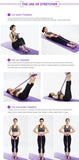 Portable Fitness Resistance Band with Pedal Full Body