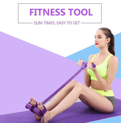 Portable Fitness Resistance Band with Pedal Full Body