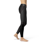 Womens Carbon Fiber Sports Leggings Durable Stylish