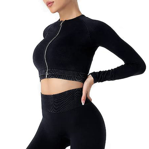Womens Seamless 2-Piece Workout Tracksuit